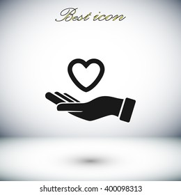hands of the heart icon
