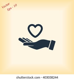 hands of the heart icon