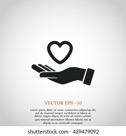 hands of the heart icon