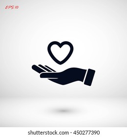 hands of the heart icon