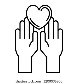 hands with heart protection