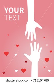 Hands with hearts