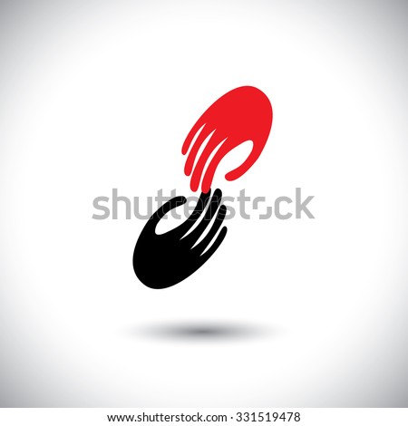Download Hands Held Together Support Care Love Stock Vector ...