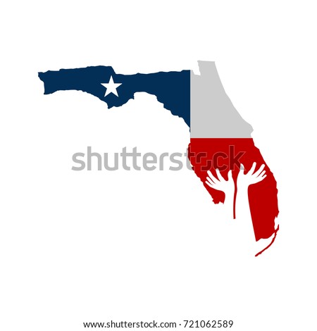 Hands to Help Florida Logo Vector Illustration