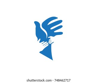 Hands help logos icons