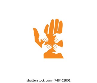 Hands help logos icons