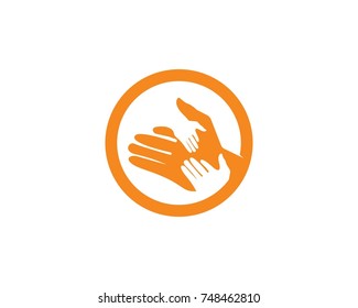 Hands help logos icons
