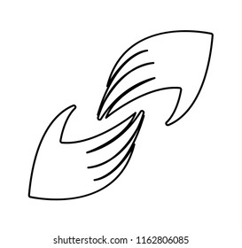 Hands helping each other