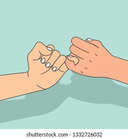 hands hold promise vector