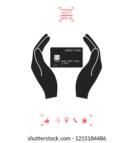 Hands holding credit card