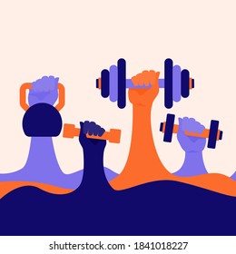Manos sosteniendo campanas con el concepto abstracto. Para ver las otras ilustraciones de manos, por favor, revise la colección Manos.