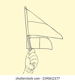Hände, die Flaggen halten, Unabhängigkeitstag, Feierlichkeiten, Nationalfeiertage, Freiheitstag, Redefreiheit.