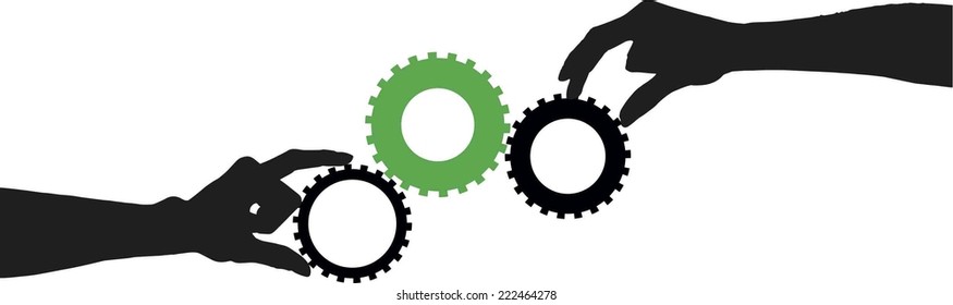 Hands holding gear