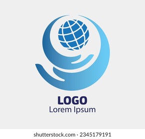 Hands Holding Globe Glass In Green Forest ,Environment Concept , india