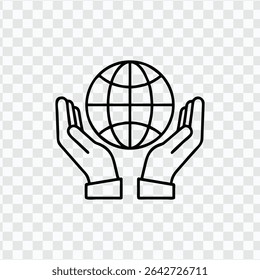 «Hands Holding Globe, Symbolizing Global Protection and Care»