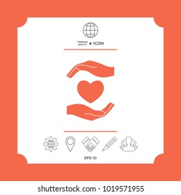 Hands holding heart