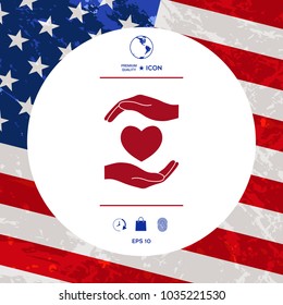 Hands holding heart
