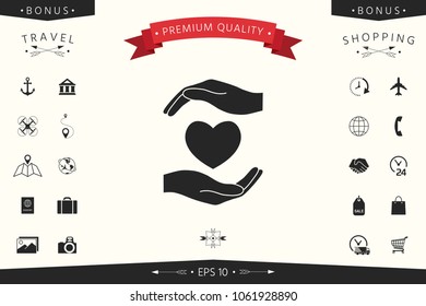 Hands holding heart