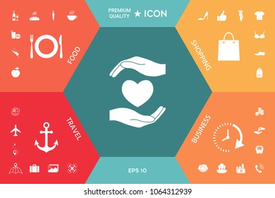 Hands holding heart
