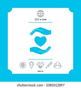 Hands holding heart