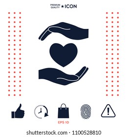 Hands holding heart