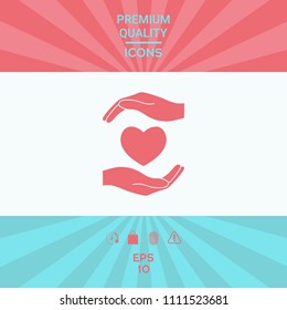 Hands holding heart