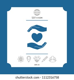 Hands holding heart