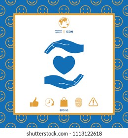 Hands holding heart