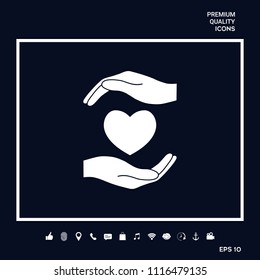 Hands holding heart