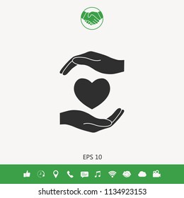 Hands holding heart