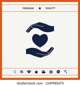 Hands holding heart
