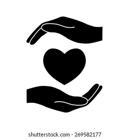 Hands Holding Heart Stock Vector (royalty Free) 276669281