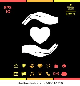 Hands holding heart