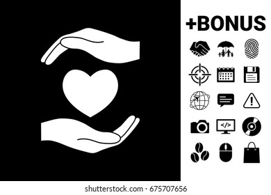 Hands holding heart