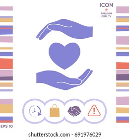 Hands holding heart