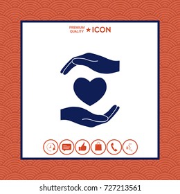 Hands holding heart