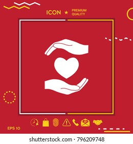 Hands holding heart