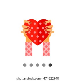 Hands Holding Heart Icon