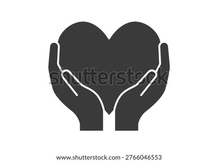 Hands holding a heart to symbolize care and solidarity