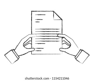 hands holding letter document paper hand drawing design