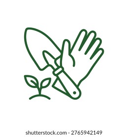 Hands holding or planting soil, representing human interaction with nature.
