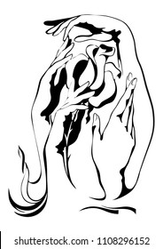 hands holding rose