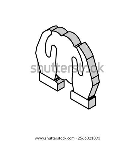 hands holding soil in hands isometric icon vector. hands holding soil in hands sign. isolated symbol illustration