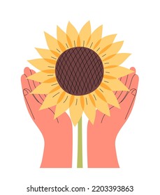 Ilustración vectorial de girasol