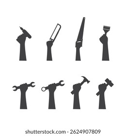 Hands holding tools. Suitable for construction, teamwork, DIY, home improvement, renovation, repairs, collaboration, building projects, and industry concepts. - Powered by Shutterstock - Get 15% off with code: PIKWIZARD15