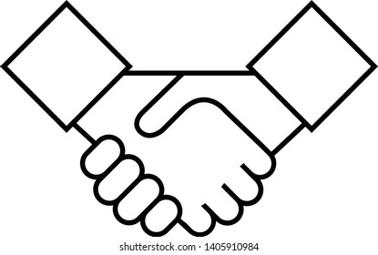 Hands holding hands. Vector illustration.