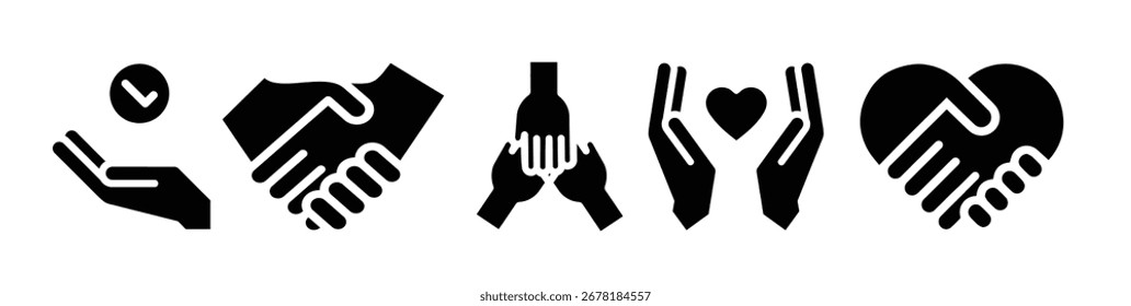 hands holding hands vector illustration 