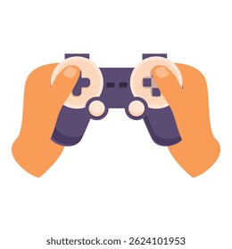 Hands are holding a wireless game controller, enjoying a gaming session