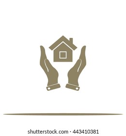 hands and house icon