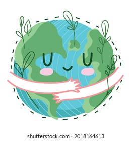 hands hugging planet love earth